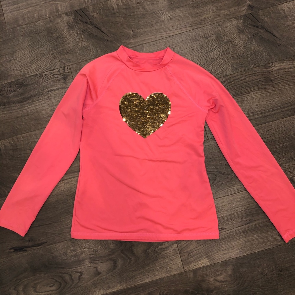 Cat & Jack Girls Rash Guard Size 10/12